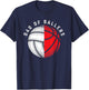 Dad Ballers Funny Volleyball Basketball Gift Son Daughter T-Shirt - T-Shirt | Navy
