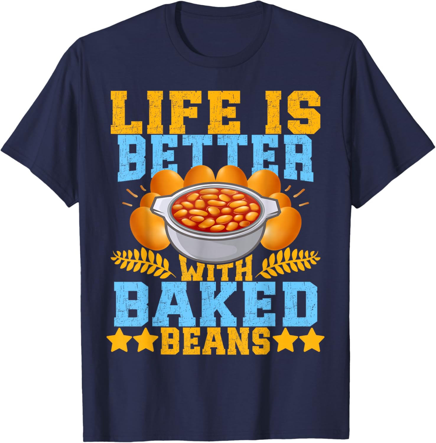Baked Beans Meme T-Shirt - T-Shirt | Navy