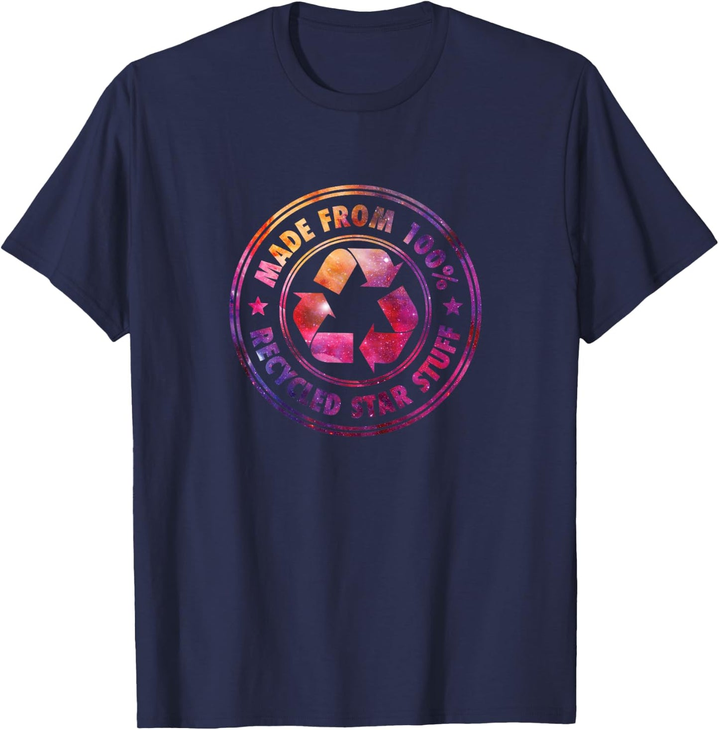 Recycled Star Stuff T-Shirt - T-Shirt | Navy