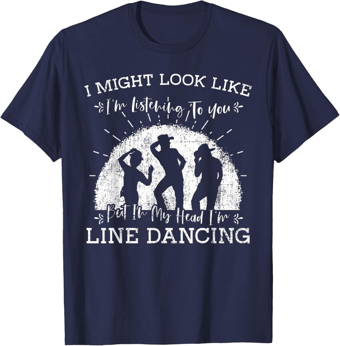 Line Dancing Choreographer Dance Teacher Group Performer Men Women Girls Kids T-Shirt - T-Shirt | Navy