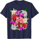 Flowers of Honduras Word Art - Honduran Pride T-Shirt - T-Shirt | Navy