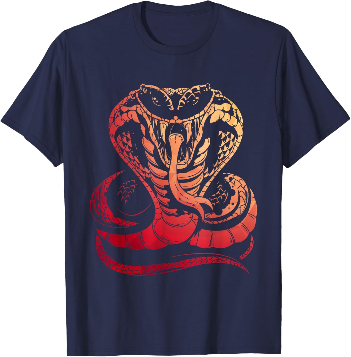 Cobra Snake Zoo Reptile Venom Snake T-Shirt - T-Shirt | Navy
