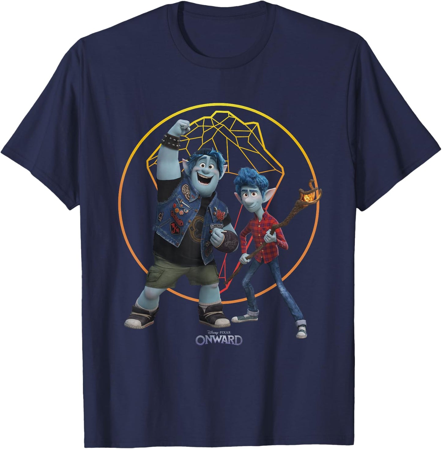 Disney Pixar Onward Ian & Barley Magic Gem T-Shirt - T-Shirt | Navy