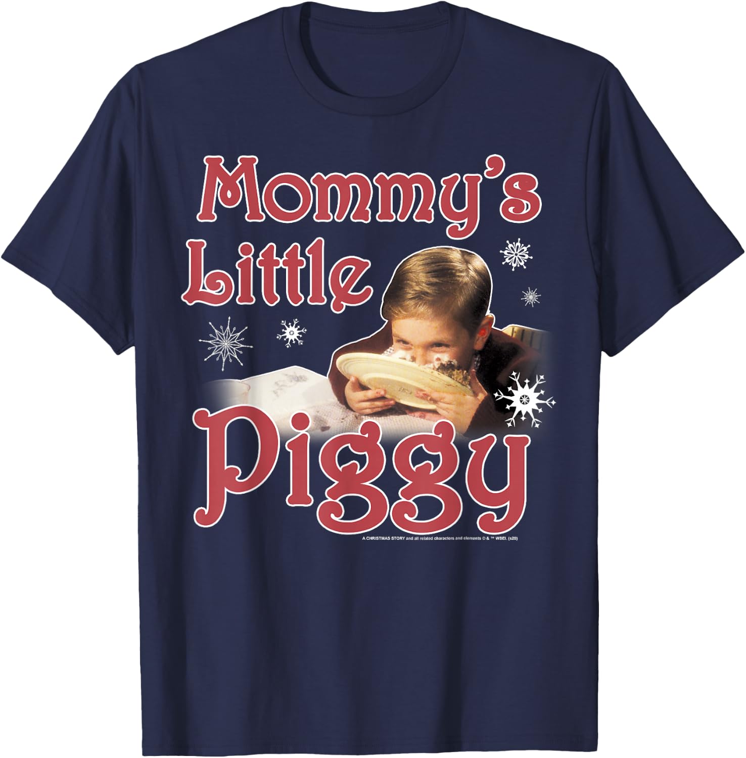 A Christmas Story Mommy's Little Piggy T-Shirt - T-Shirt | Navy