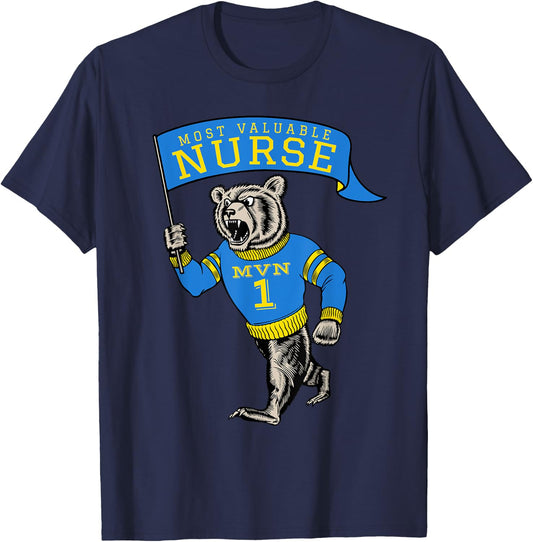 Funny Nurse Saying Nursing Appreciation T-Shirt - T-Shirt | Navy