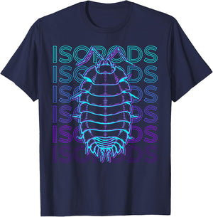 Isopods Bug Collector Retro T-Shirt - T-Shirt | Navy