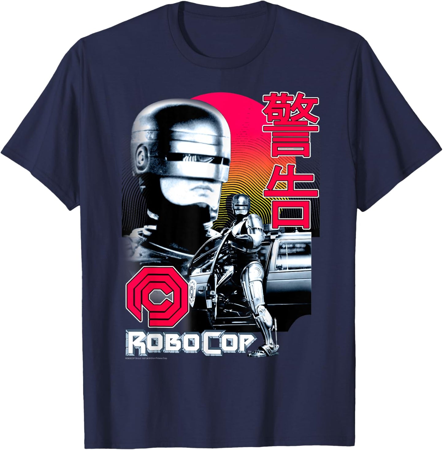 RoboCop Collage Poster T-Shirt - T-Shirt | Navy