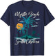 Family Vacation Retro Sunset South Carolina Myrtle Beach T-Shirt - T-Shirt | Navy