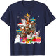 Funny Oriental Shorthair Christmas Tree Pet Cat Lover Gift Men Women Kids T-Shirt - T-Shirt | Navy