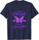 I Wear Purple For My Daughter Epilepsy Mom T-Shirt - T-Shirt | Navy