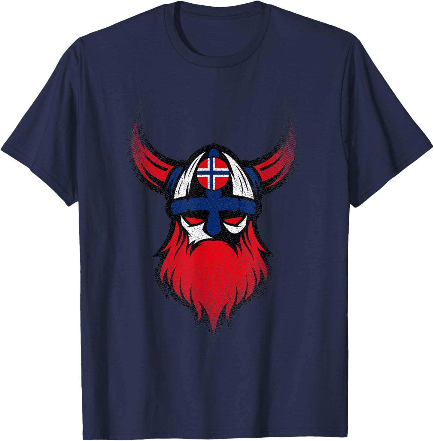 Viking Beard Norway T-Shirt - T-Shirt | Navy
