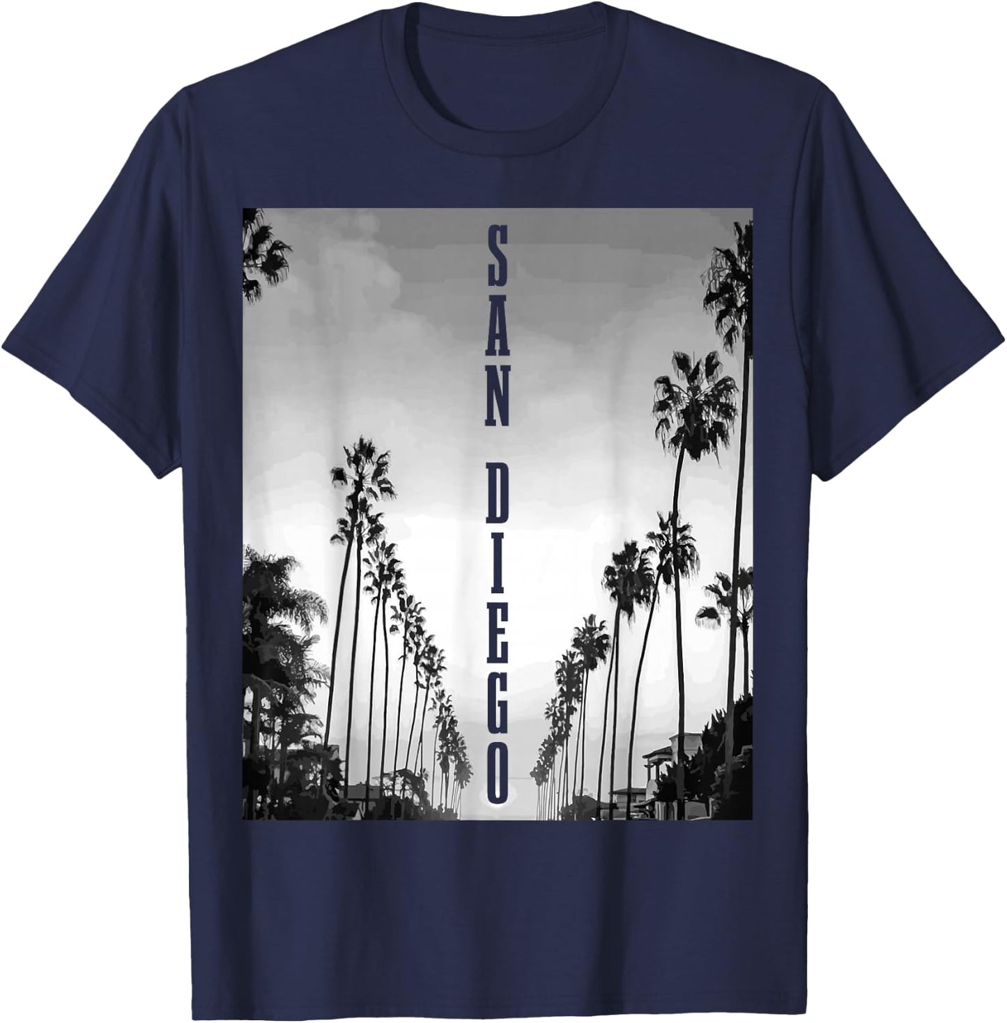 San Diego California West Coast California USA America T-Shirt - T-Shirt | Navy