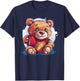 Happy sport Bear for Football Teddy fans T-Shirt - T-Shirt | Navy