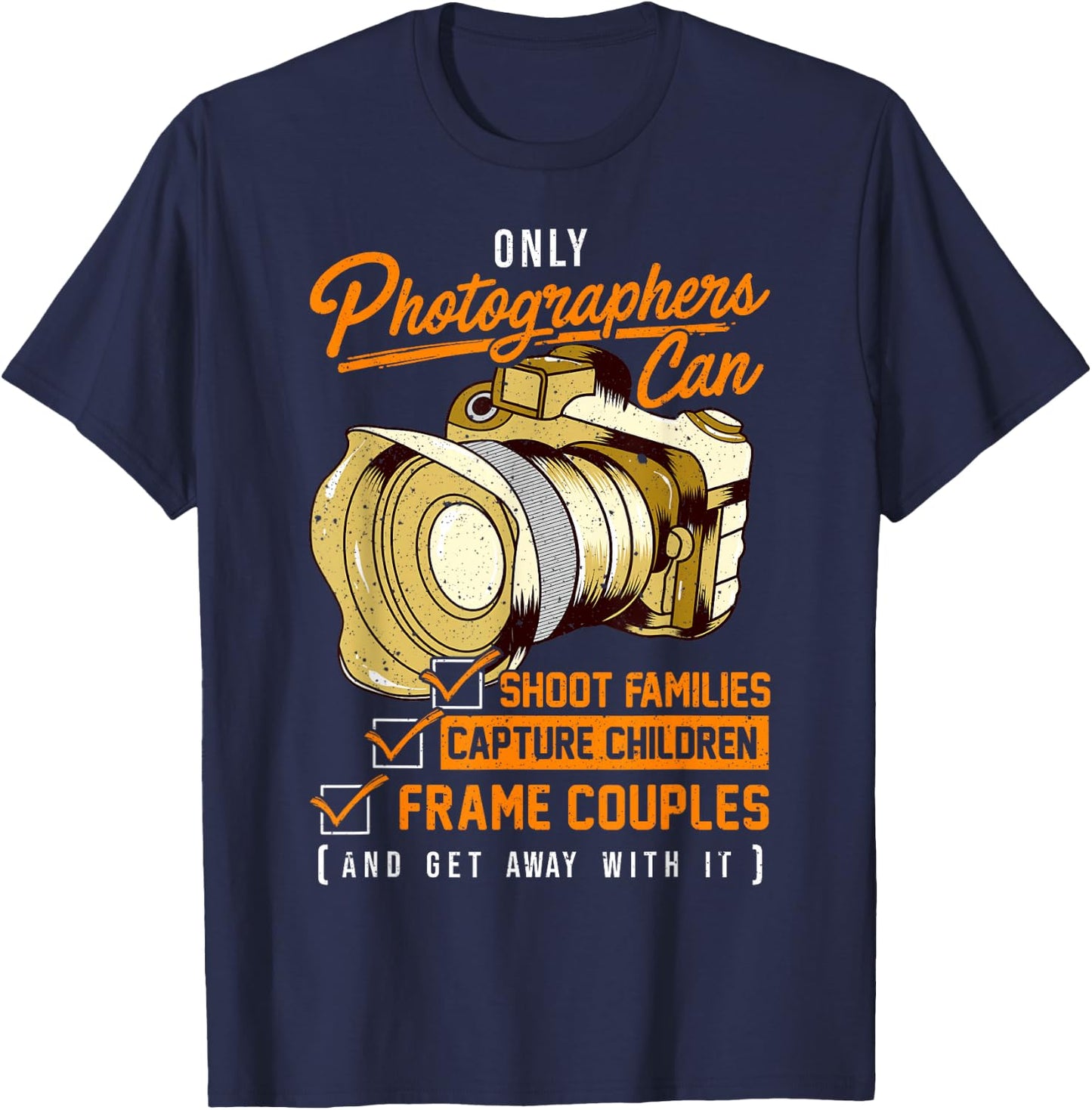 Funny Photographers Photography Camera Pun T-Shirt - T-Shirt | Navy