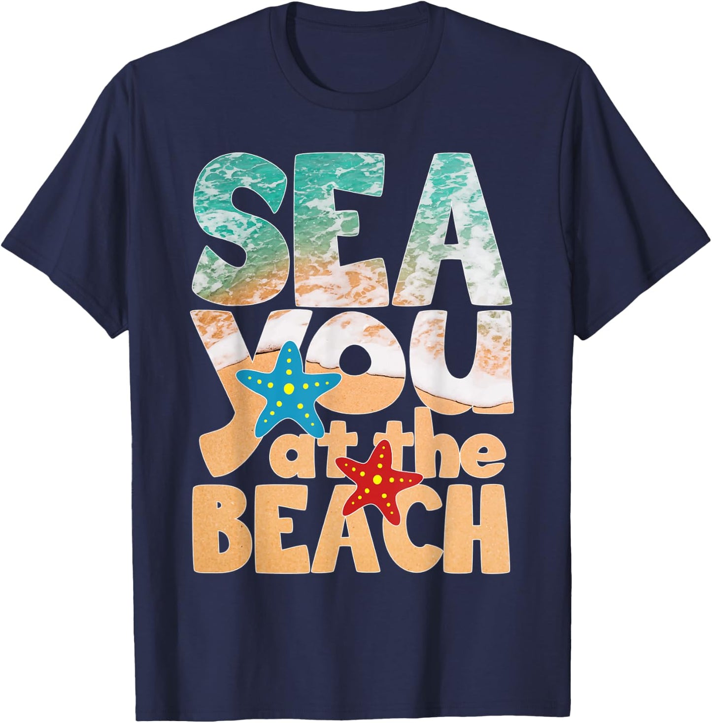 Sea You At The Beach Ocean Swimming Pool Swimmer Swim Men Women Kids T-Shirt - T-Shirt | Navy