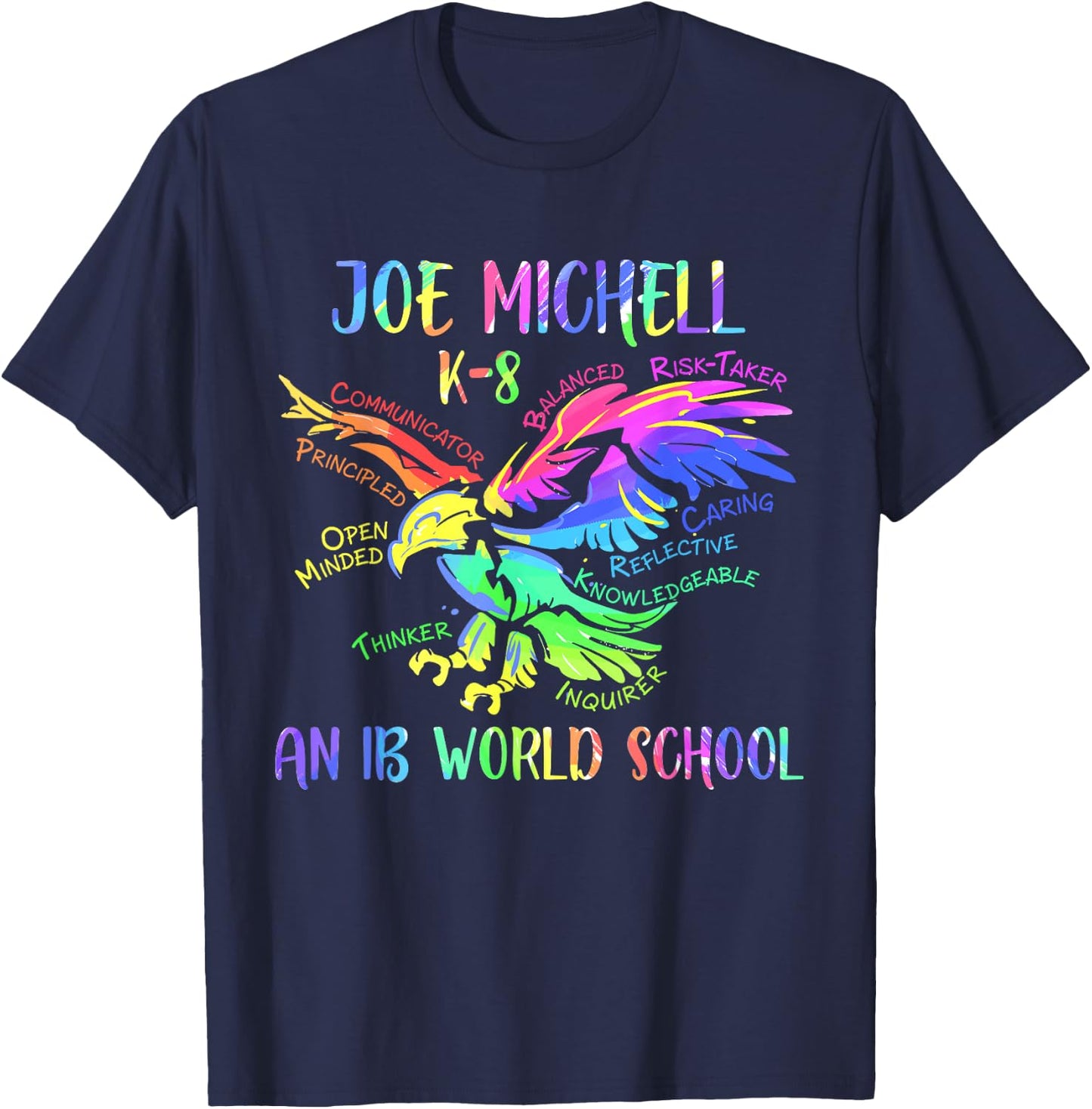 Joe Michell School Rainbow Eagle 2020 T-Shirt - T-Shirt | Navy