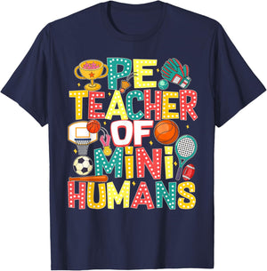 PE Teacher Back To School Physical Education Gym Teachers T-Shirt - T-Shirt | Navy