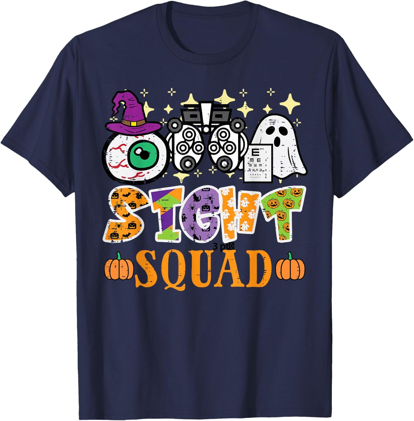 Halloween Optometrist Sight Squad Optometry Costume Women T-Shirt - T-Shirt | Navy