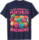 My Favorite Vegetables Are Macarons French Macaroon T-Shirt - T-Shirt | Navy