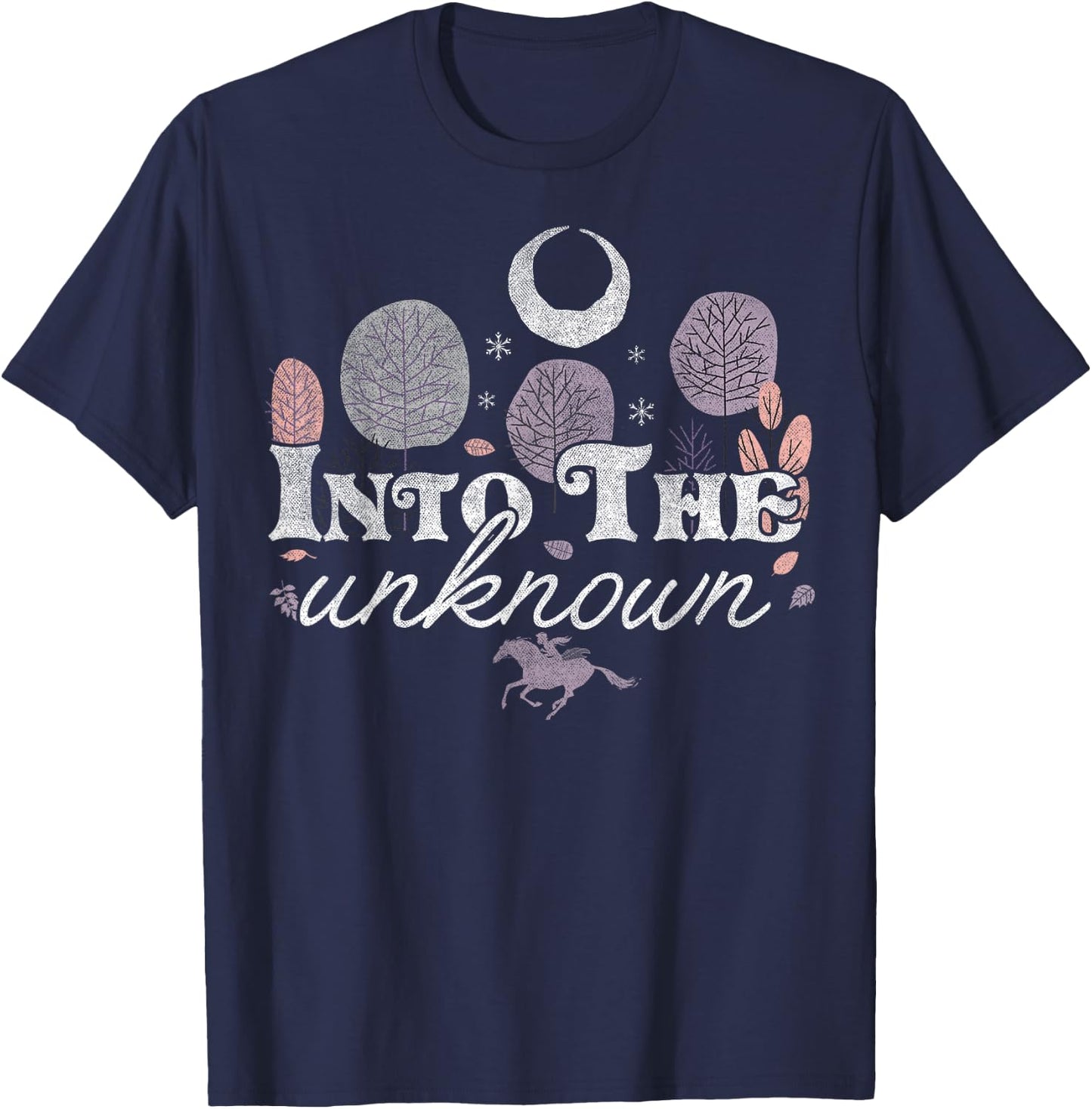 Disney Frozen 2 Into The Unknown Text T-Shirt - T-Shirt | Navy