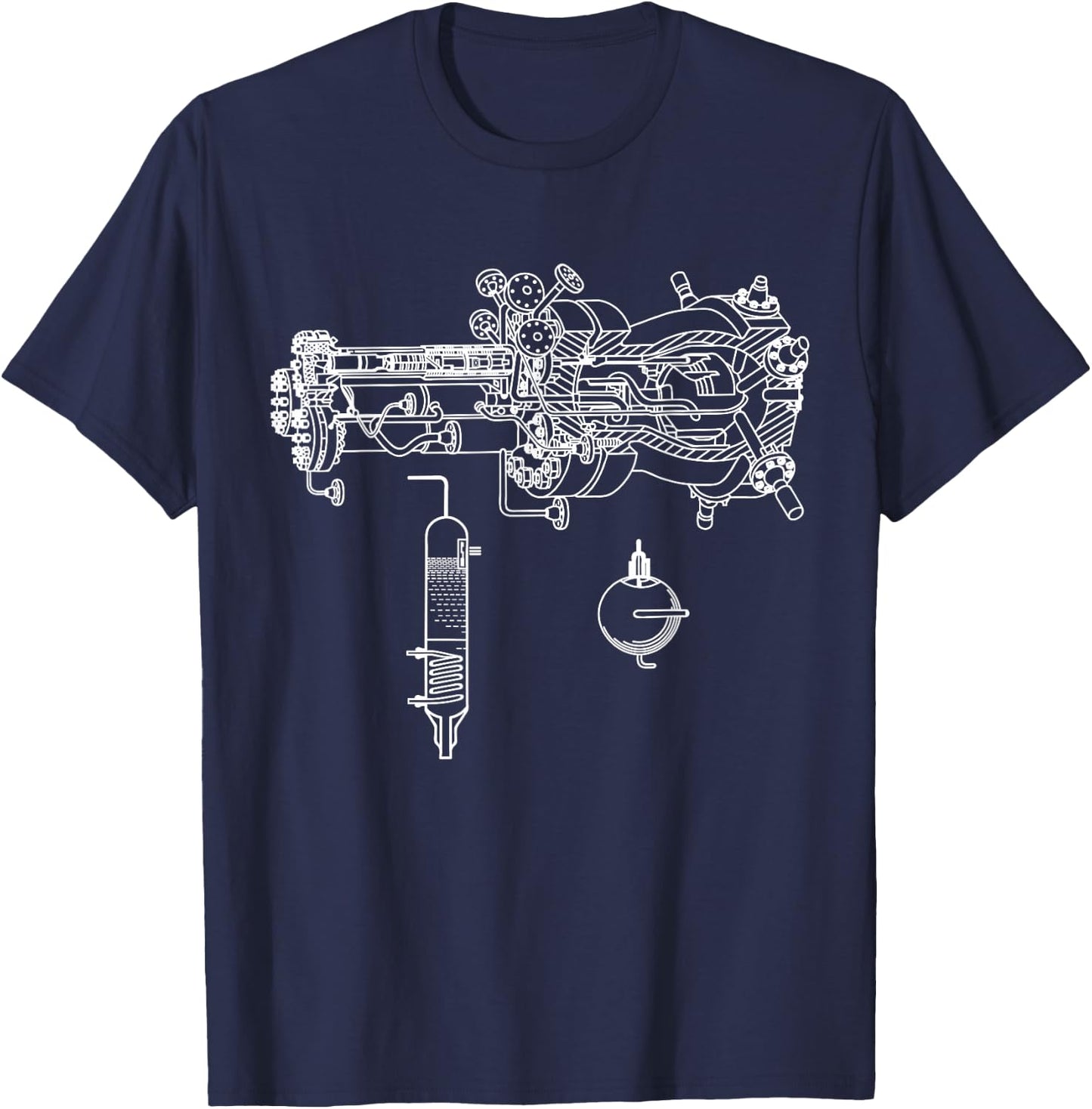 Core Reactor Patent Nuclear Technology Physics Atomic Physics T-Shirt - T-Shirt | Navy