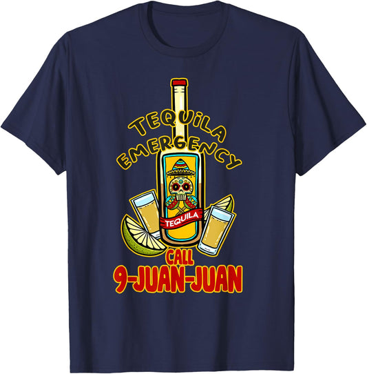Chili Emergency Call 9 Juan Juan - Funny Mexican T-Shirt - T-Shirt | Navy