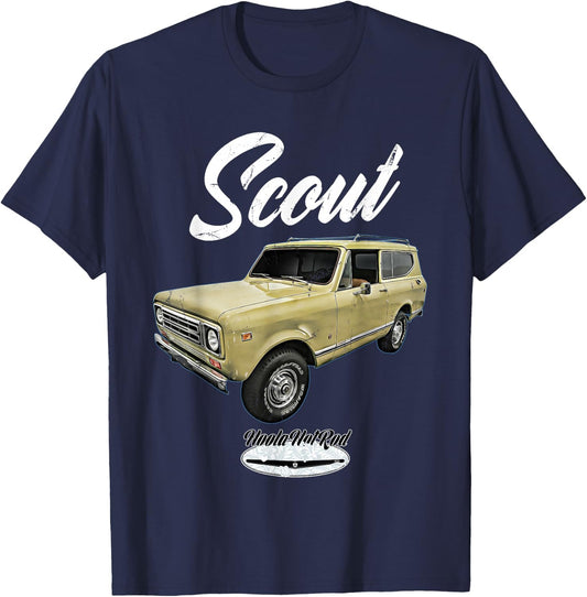 Scout,classic,truck,pickup,international,harvester,oldtimer T-Shirt - T-Shirt | Navy