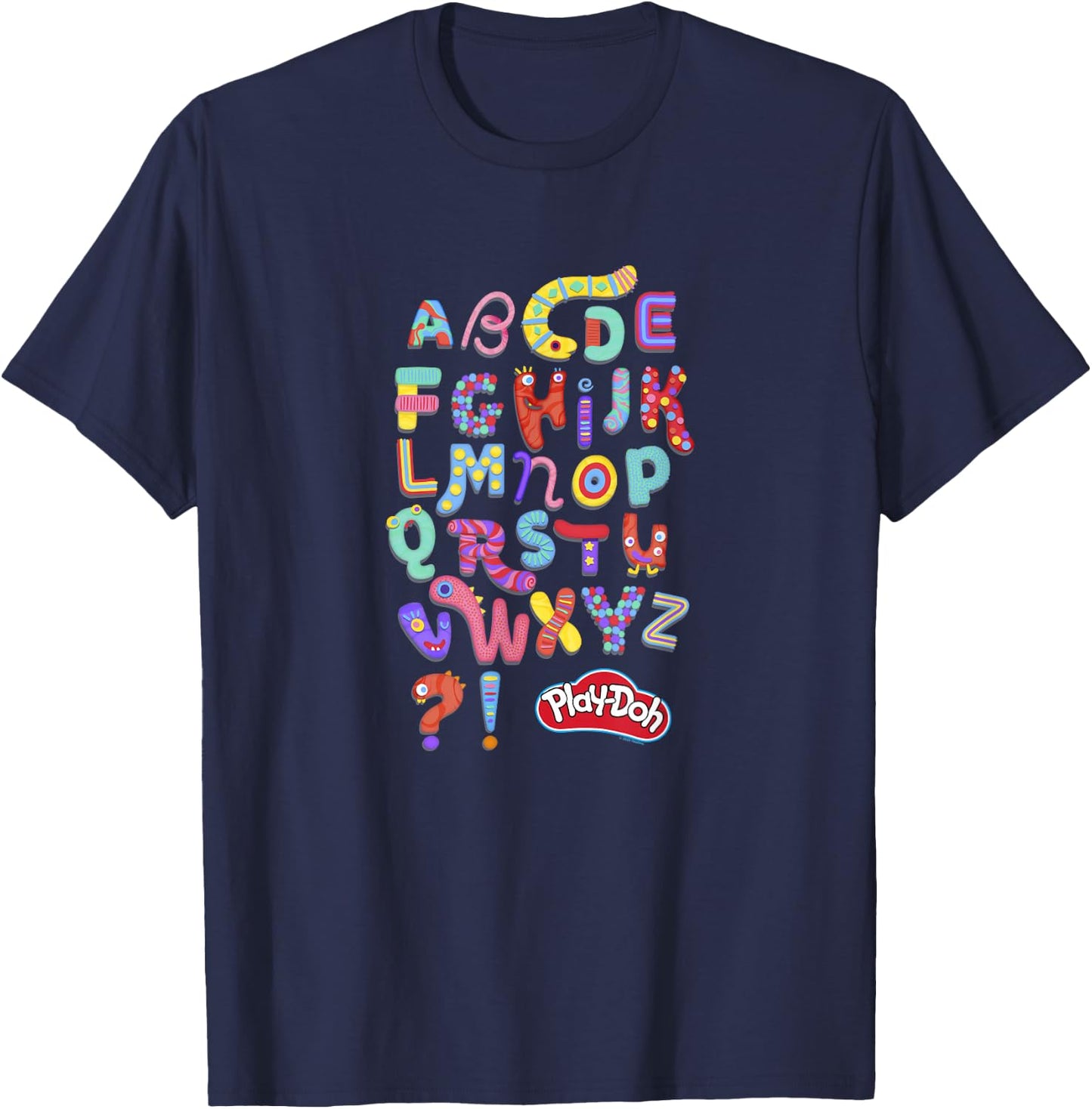 Play -Doh Alphabet Grid T-Shirt - T-Shirt | Navy