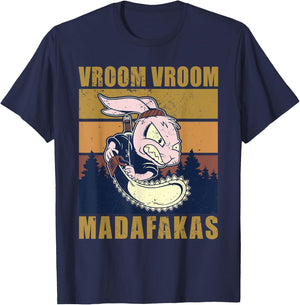 Vroom Vroom Madafakas Rabbit T-Shirt - T-Shirt | Navy