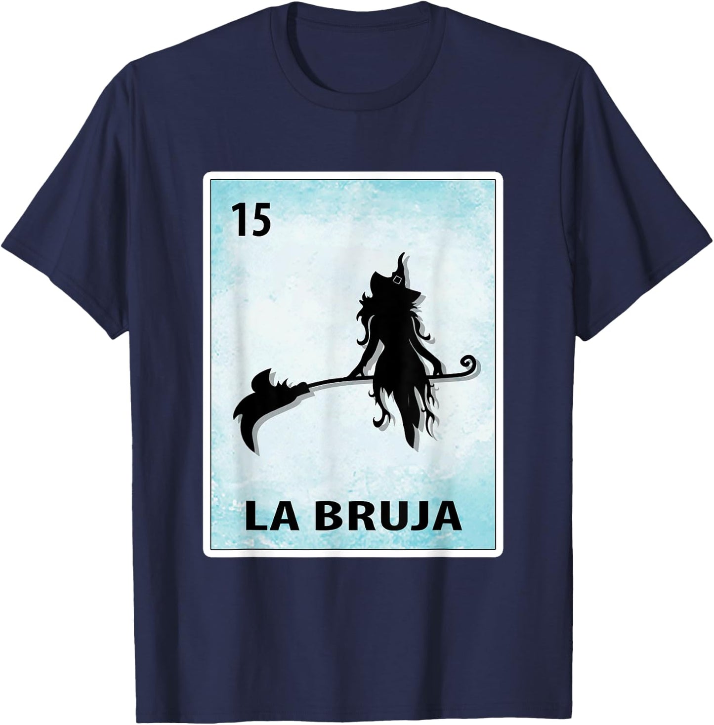 La Bruja Mexican Witch Cards Halloween T-Shirt - T-Shirt | Navy