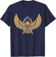 Egyptian Scarab Beetle Ankh Eye Of Horus Ancient Symbol T-Shirt - T-Shirt | Navy