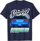 Blue Gt r 34 JDM Skyline Stance Car Drift Racing Graphic T-Shirt - T-Shirt | Navy