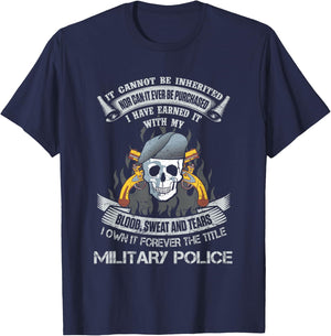 Own Forever The Title Military Police US Army MP Veteran T-Shirt - T-Shirt | Navy