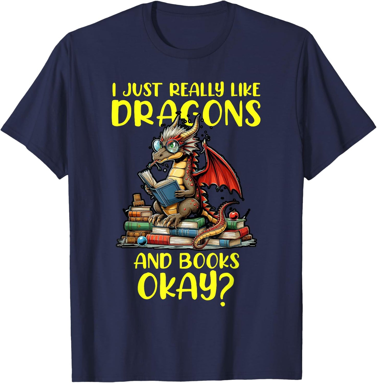Dragon Chinese Mythical Creature Japanese T-Shirt - T-Shirt | Navy