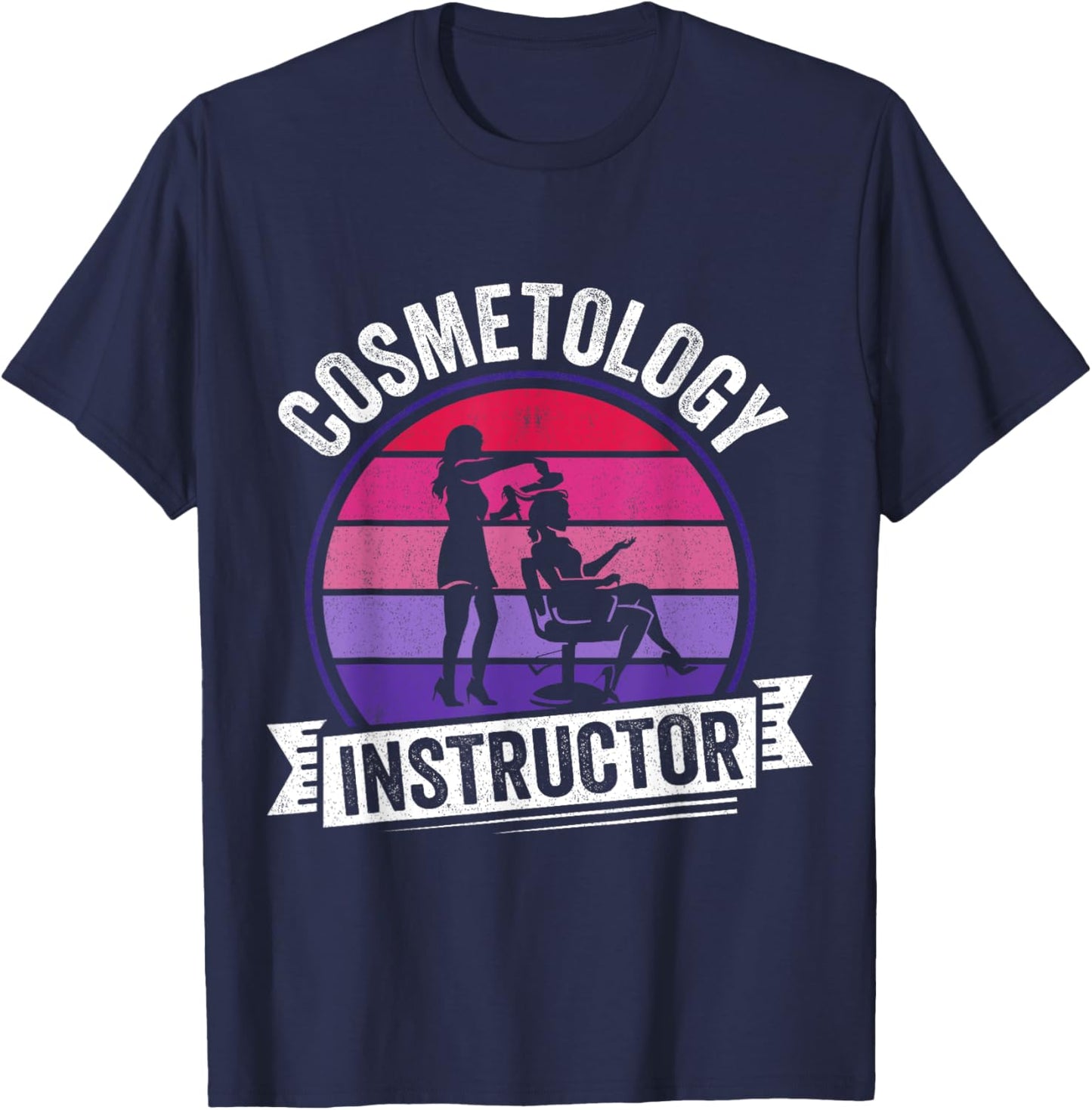 Cosmetology Instructor T-Shirt - T-Shirt | Navy