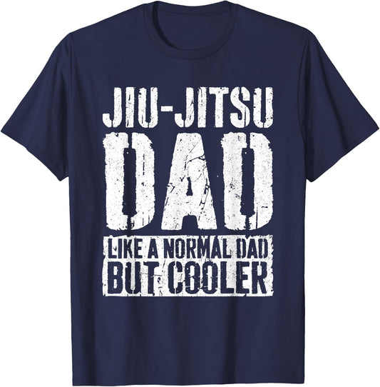 Jiu-Jitsu Dad Shirt Men Fathers Day Jiu Jitsu Dad T-Shirt - T-Shirt | Navy