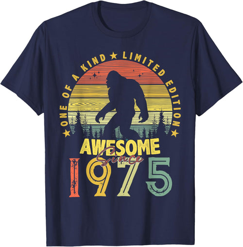 Awesome Since 1975 49th Birthday Gifts Bigfoot Born in 1975