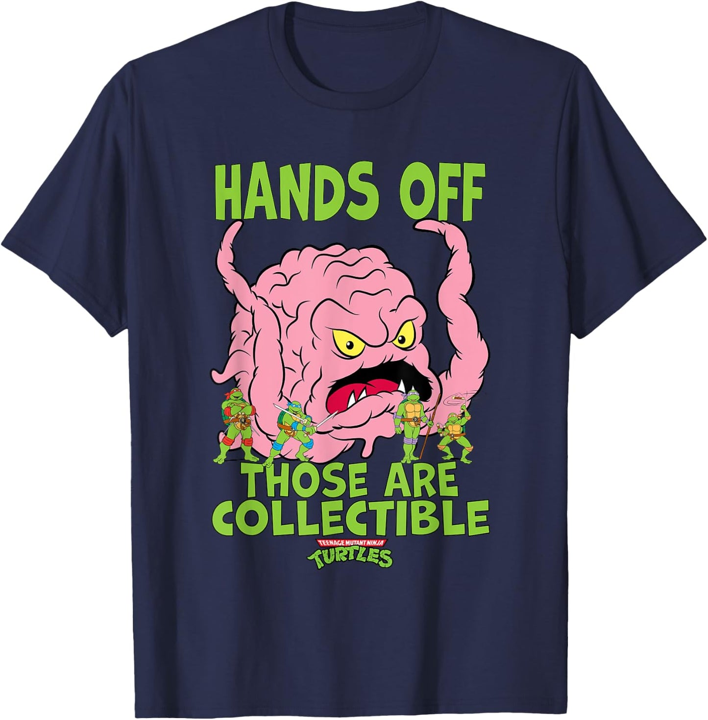 Mademark x Teenage Mutant Ninja Turtles - TMNT Krang Hands Off Those Are Collectible T-Shirt - T-Shirt | Navy