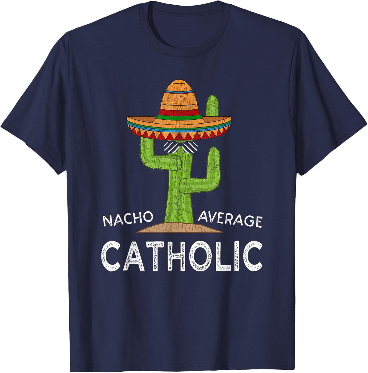 Fun Cute Catholicism Joke Humor Saying | Funny Catholic T-Shirt - T-Shirt | Navy