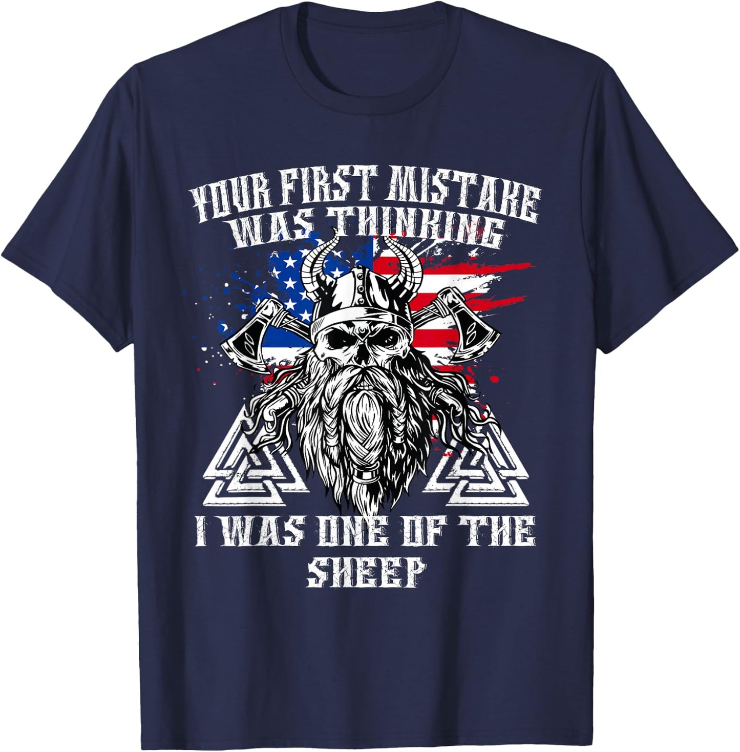 Your First Mistake Was Thinking I Was One of the Sheep Skull T-Shirt - T-Shirt | Navy