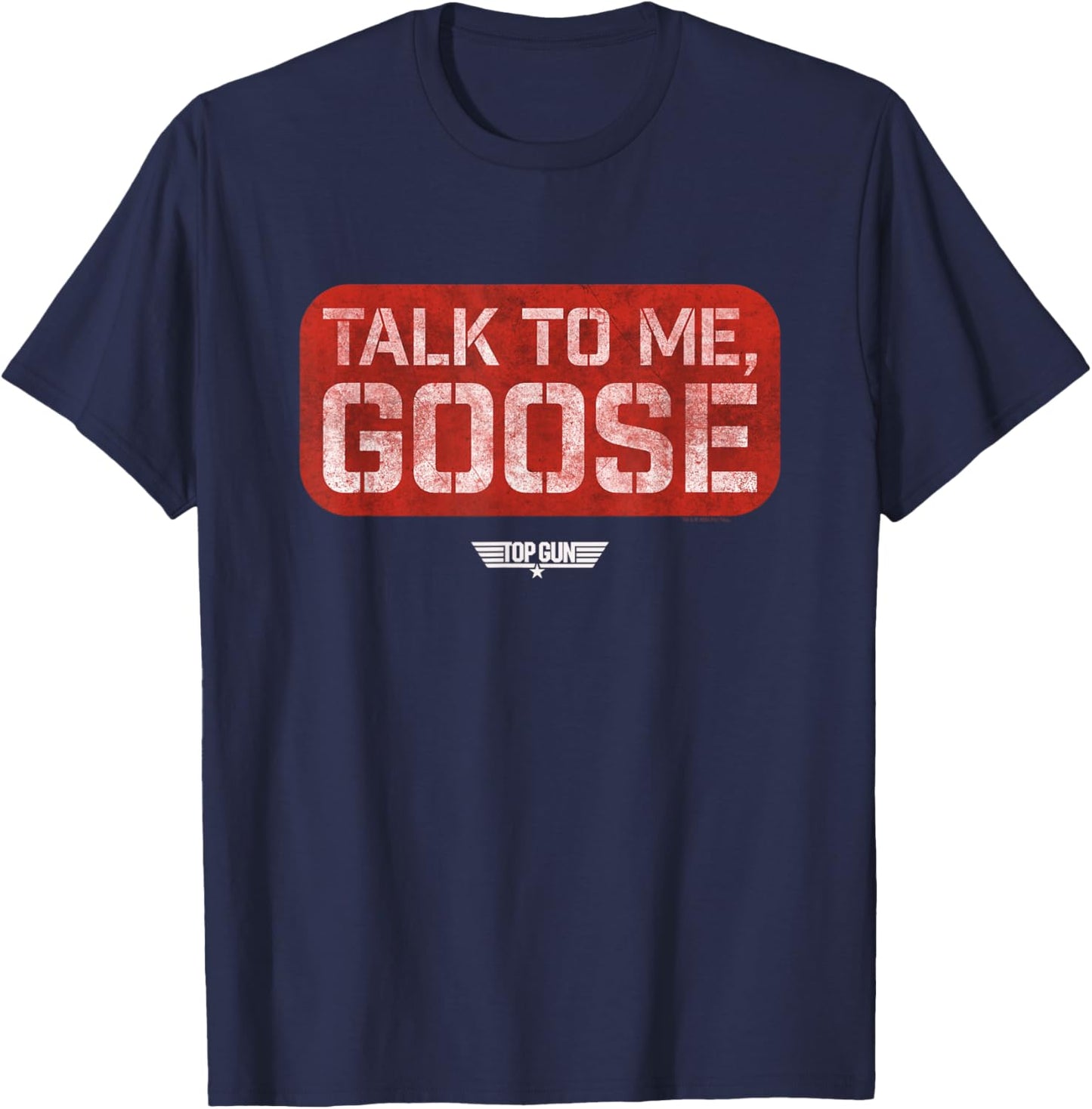 Top Gun Talk to me Goose Stamp T-Shirt - T-Shirt | Navy