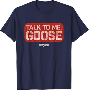Top Gun Talk to me Goose Stamp T-Shirt - T-Shirt | Navy