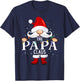 The Papa Claus Christmas Matching Pajama T-Shirt - T-Shirt | Navy