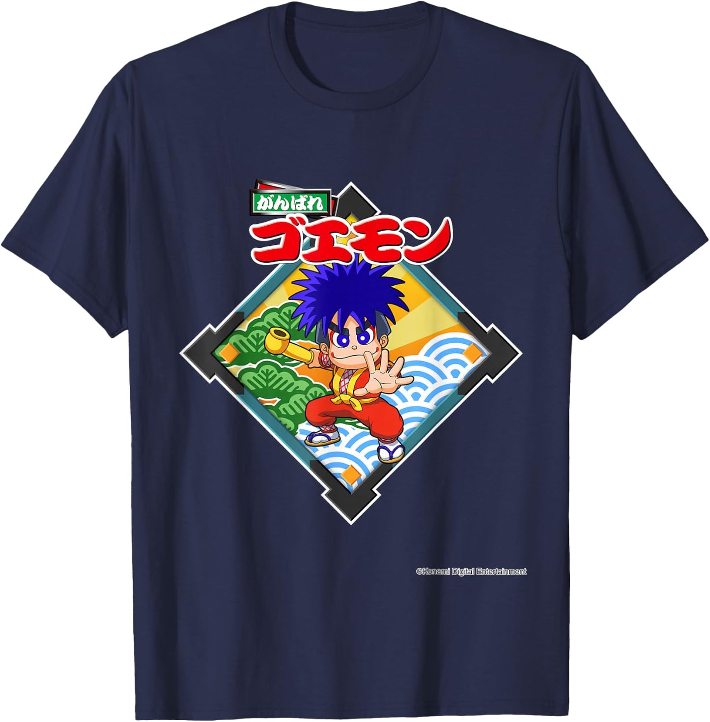 "MYSTICAL NINJA starring GOEMON"GOEMON_D T-Shirt - T-Shirt | Navy