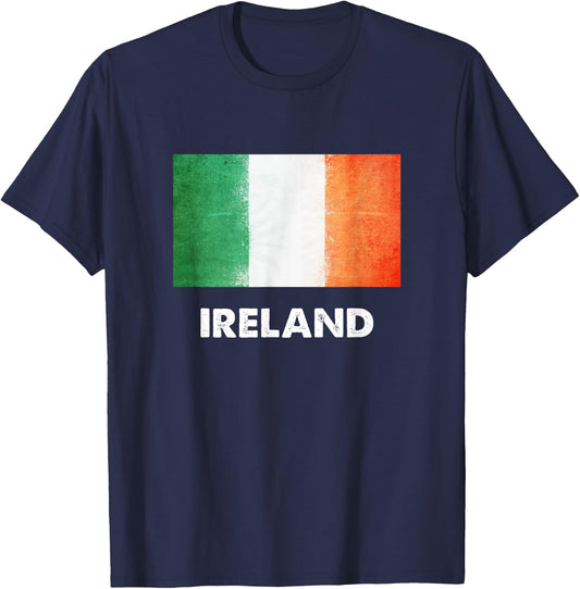 Ireland Flag Jersey | Irish T-Shirt - T-Shirt | Navy