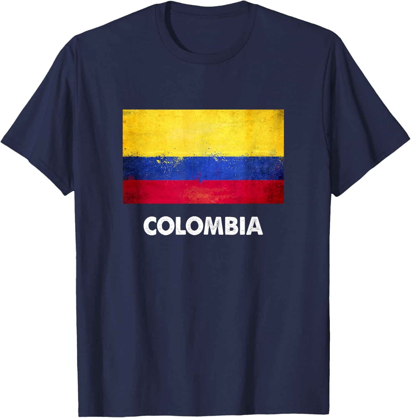 Colombia Flag Shirt | Colombian T-Shirt - T-Shirt | Navy