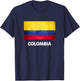 Colombia Flag Shirt | Colombian T-Shirt - T-Shirt | Navy