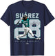 Number and Portrait Eugenio Suarez Seattle MLBPA T-Shirt - T-Shirt | Navy