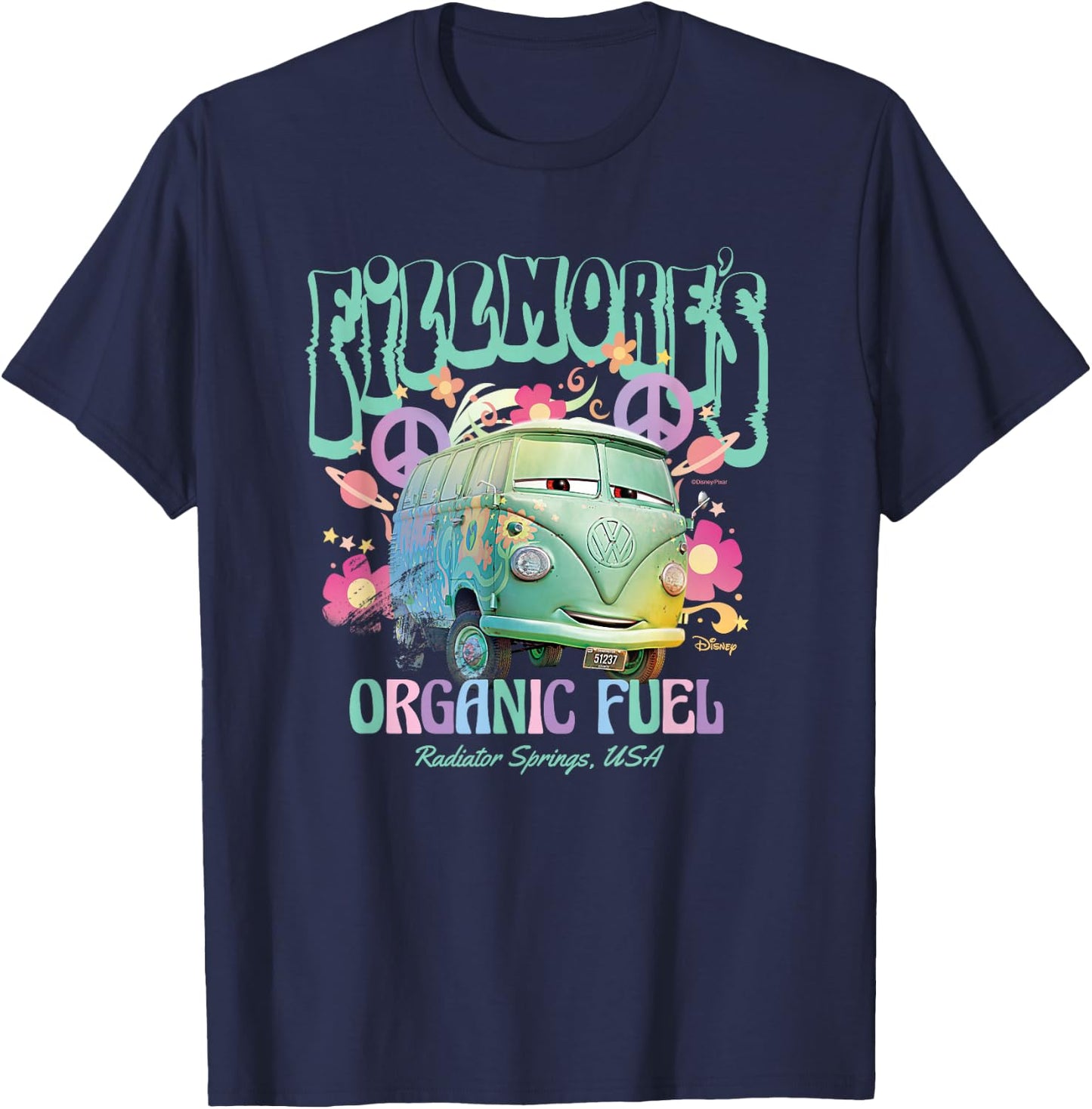 Cars Fillmores Organic Fuel T-Shirt - T-Shirt | Navy
