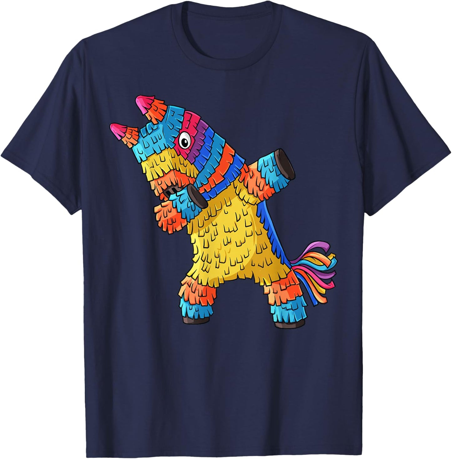 Cinco de Mayo Dabbing Donkey Pinata Funny Mexican Dab T-Shirt - T-Shirt | Navy